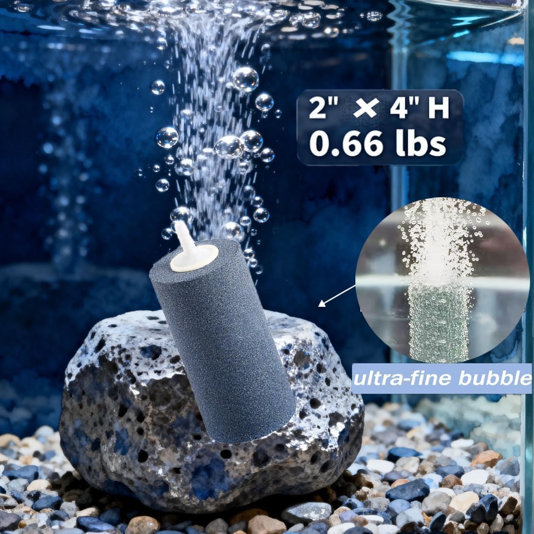 COOMATEC bubble diffuser assembly 4in delivers even bubbles across large tanks.