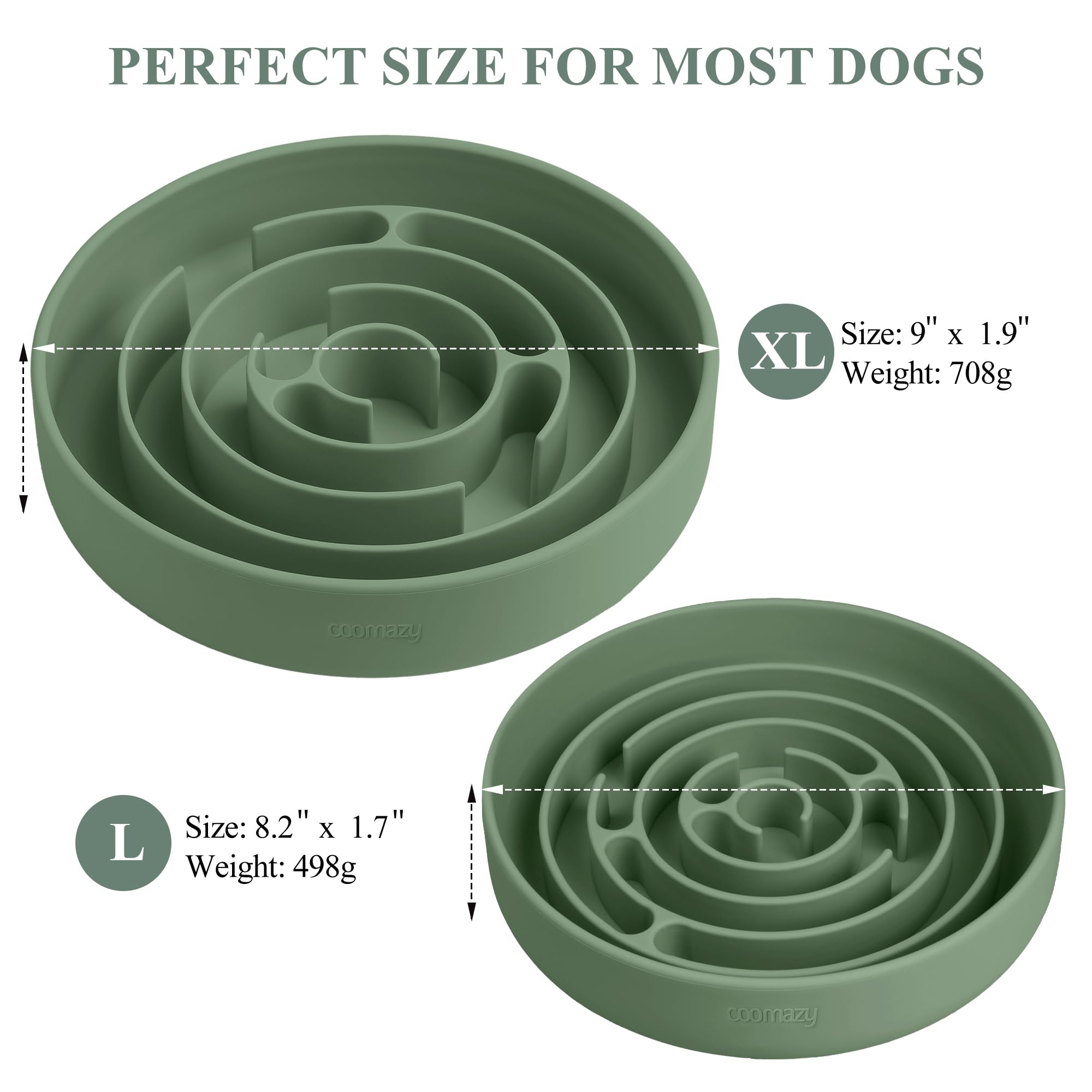 Coomazy suction cups provide secure grip to prevent sliding during meals