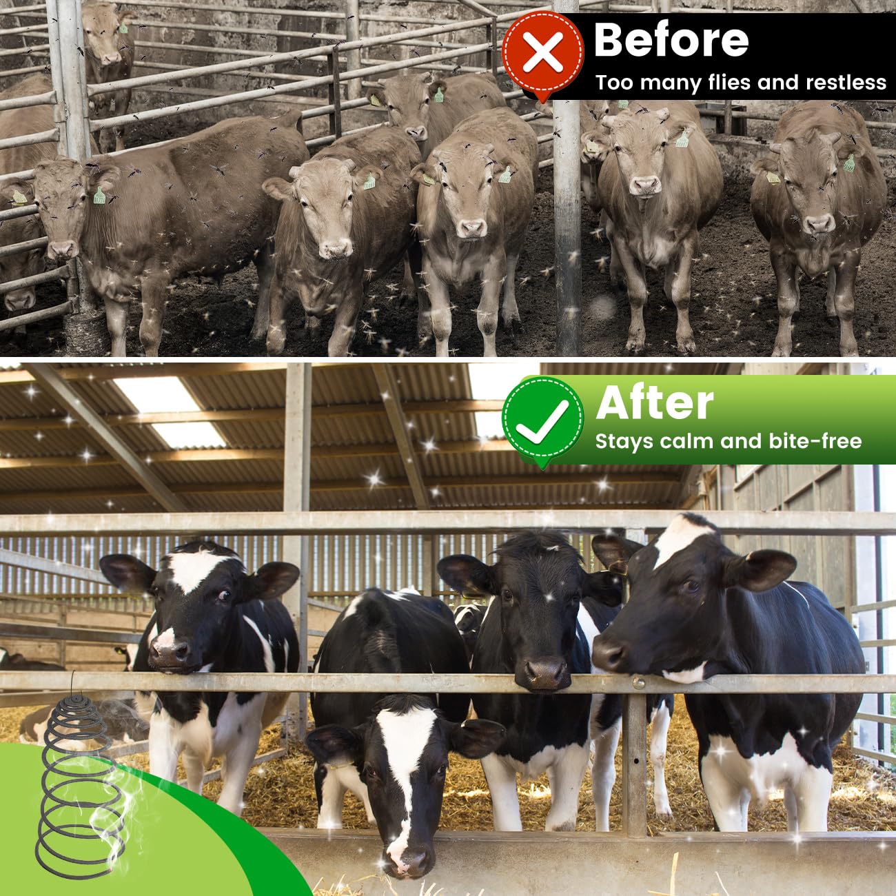 Coomly Coils in Goat Pen deliver gentle, non-toxic insect protection.