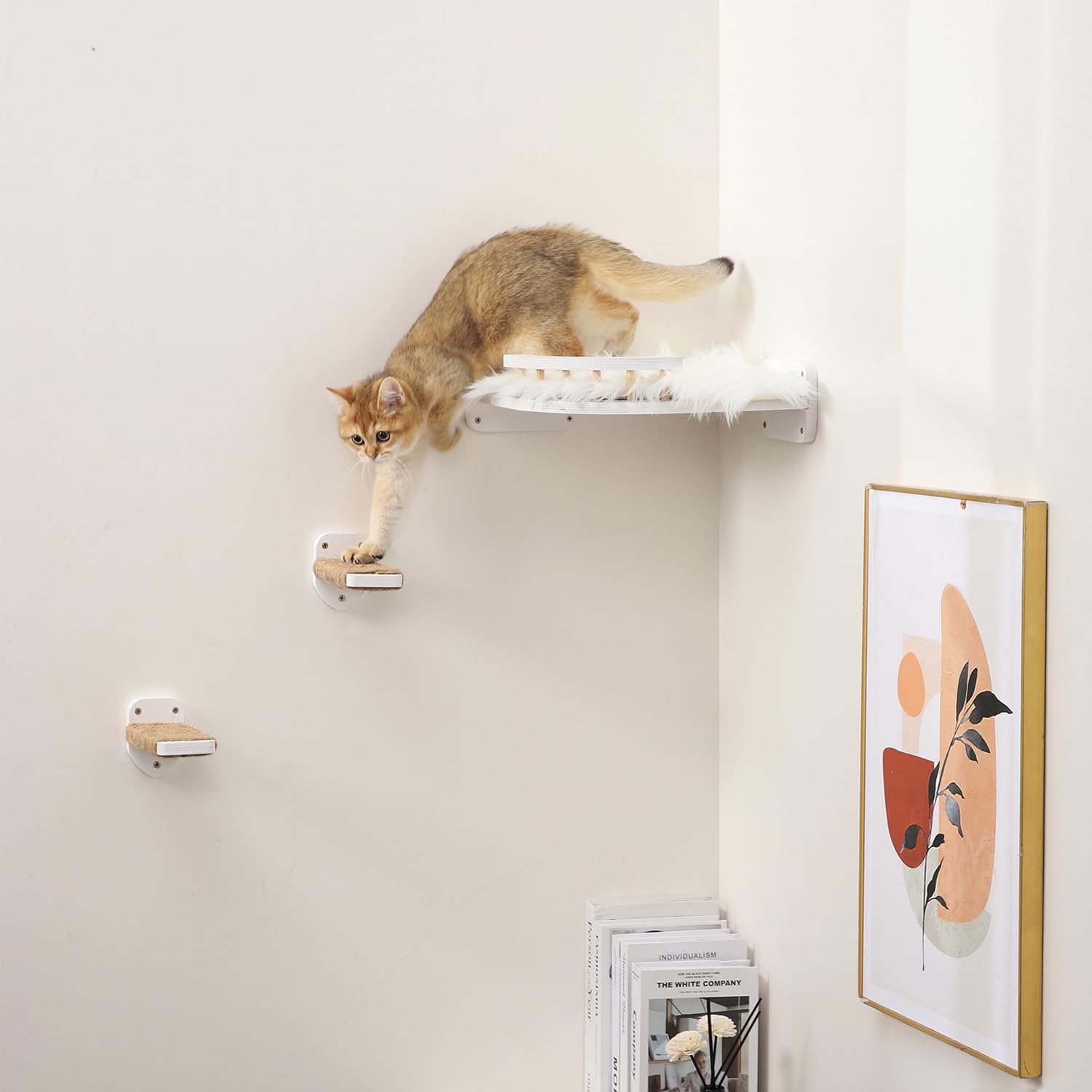 COOLEX cat playground white finish blends with modern interiors