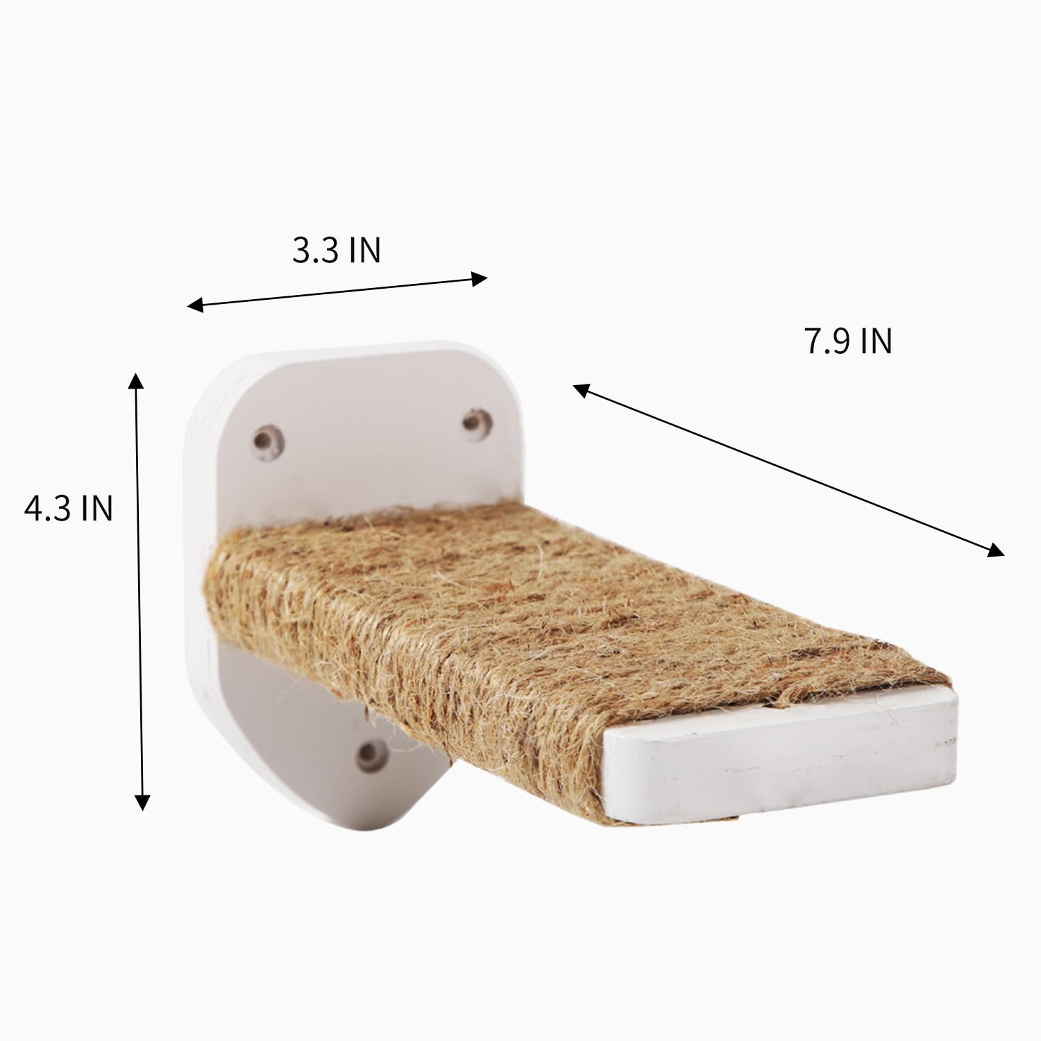 COOLEX cat wall steps hemp rope demonstrating stable grip for safe climbing