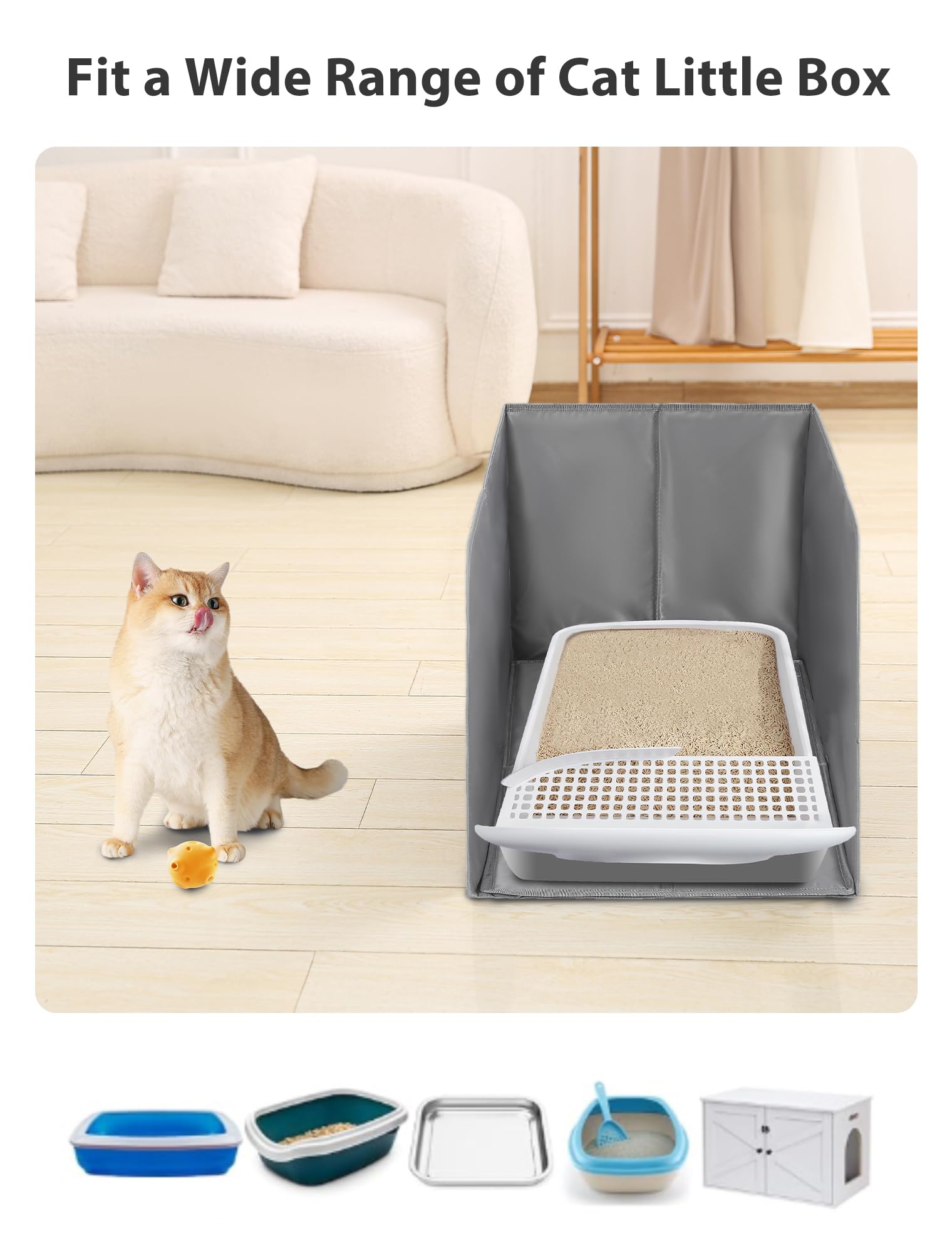 Coorganisers includes 2 hooks for scoop or accessory storage