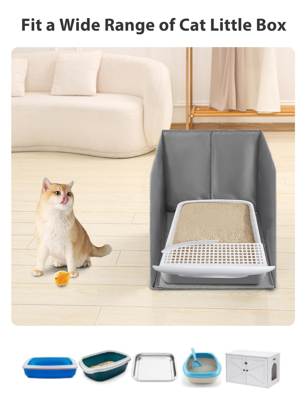 Coorganisers includes 2 hooks for scoop or accessory storage