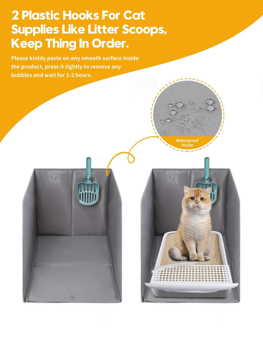 Coorganisers removable waterproof mat captures litter for quick cleanup