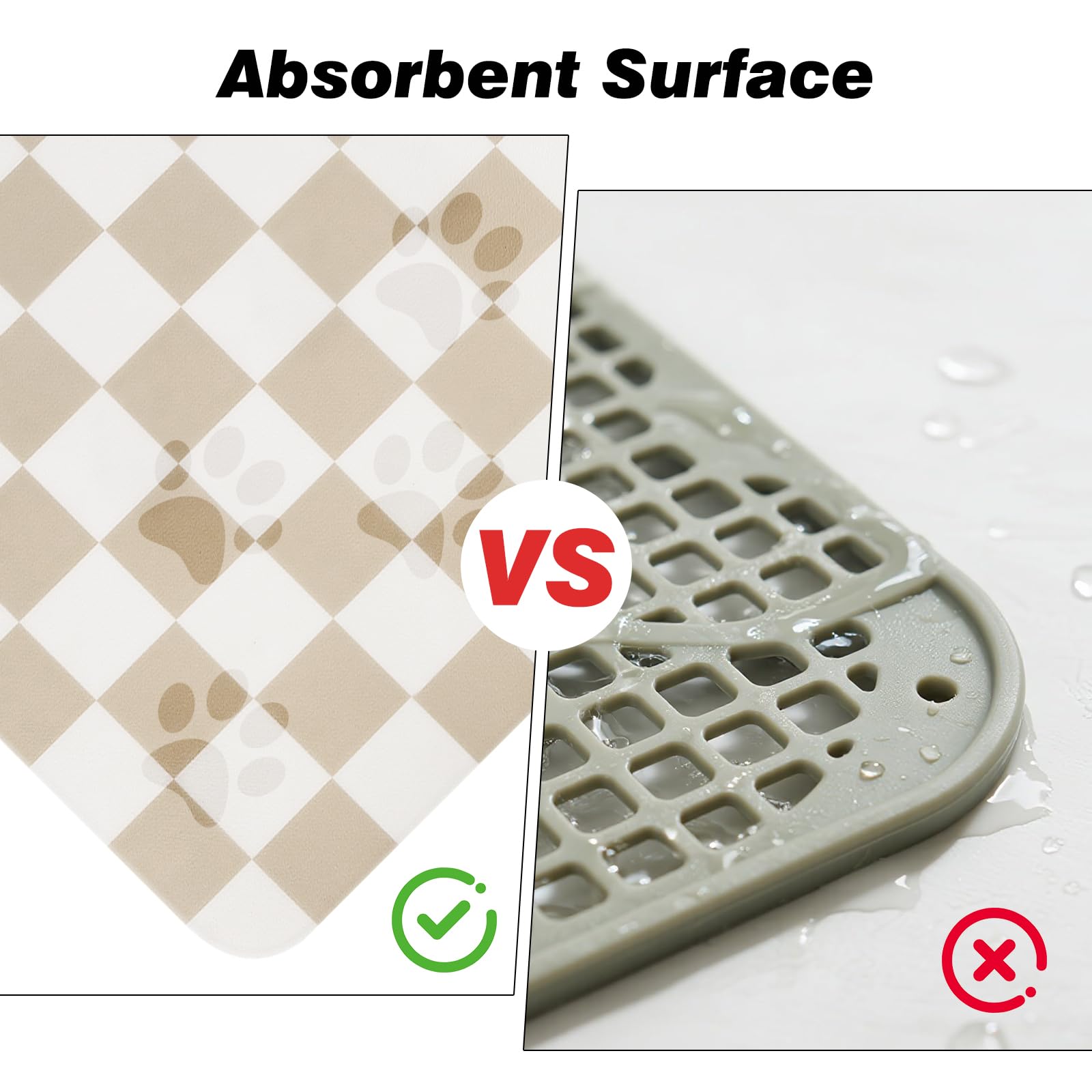 CooRug checkered mat minimizes mess and simplifies post-meal cleanup.