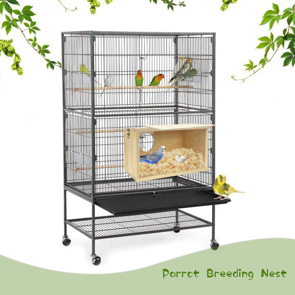 CooShou three-sizes nesting box suitable for small parrots