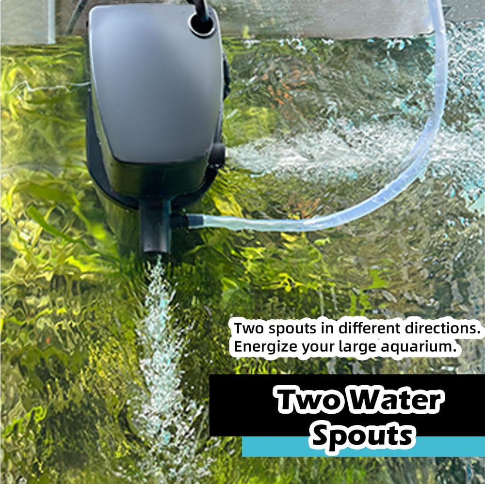 COOSPIDER double filtration combines sponge and UV stages for cleaner water.