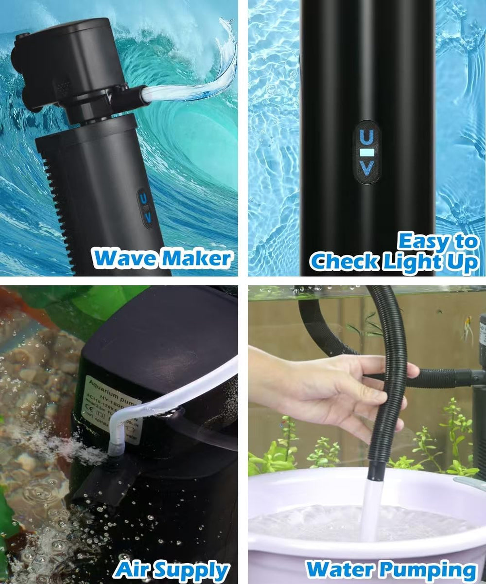 COOSPIDER built-in sponge filtration supports easy maintenance and clarity.