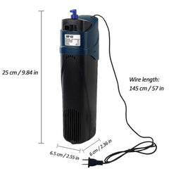 COOSPIDER four in one filter adds oxygen and filtration for healthy tanks.