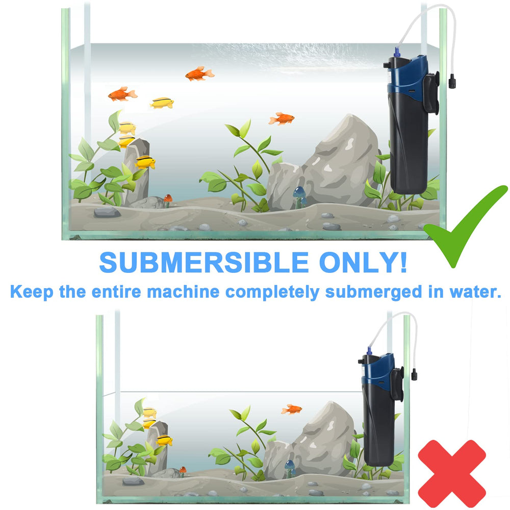 COOSPIDER filter works for freshwater and saltwater setups.