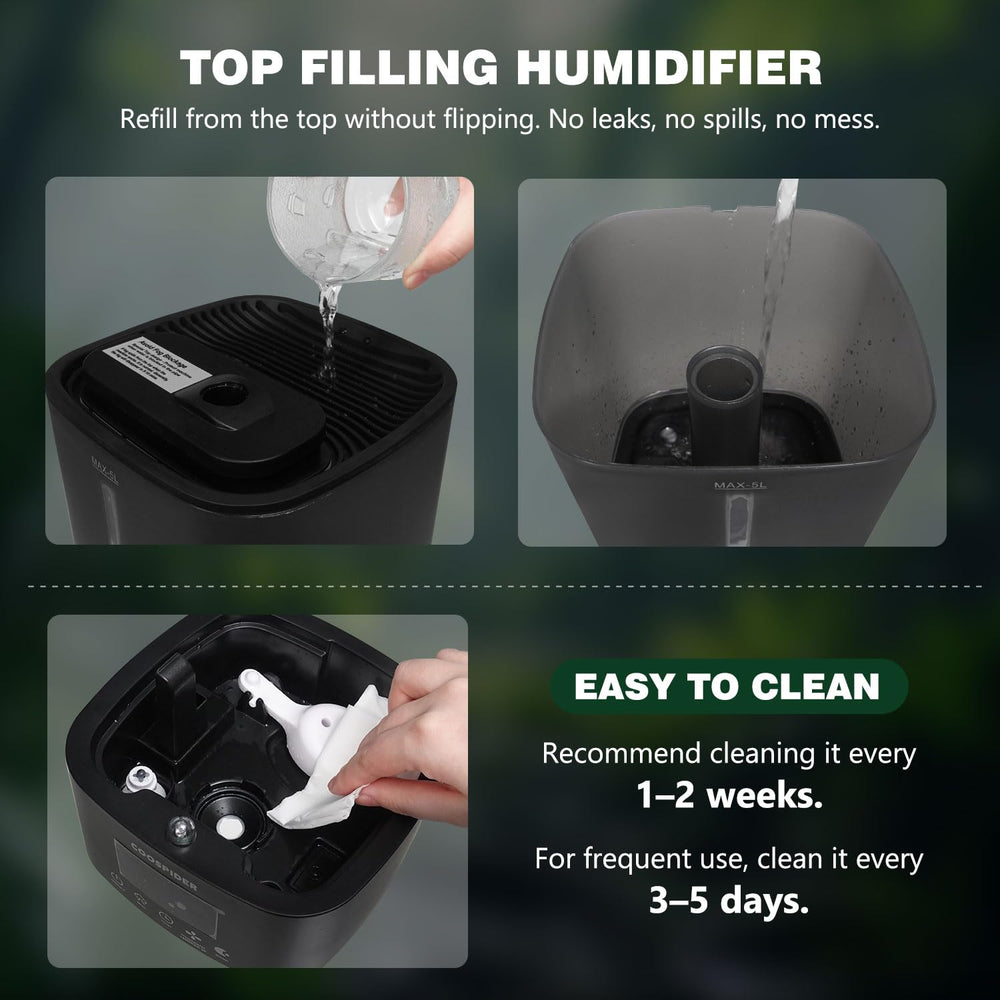 COOSPIDER humidity range 45-90% supports versatile terrarium environments.