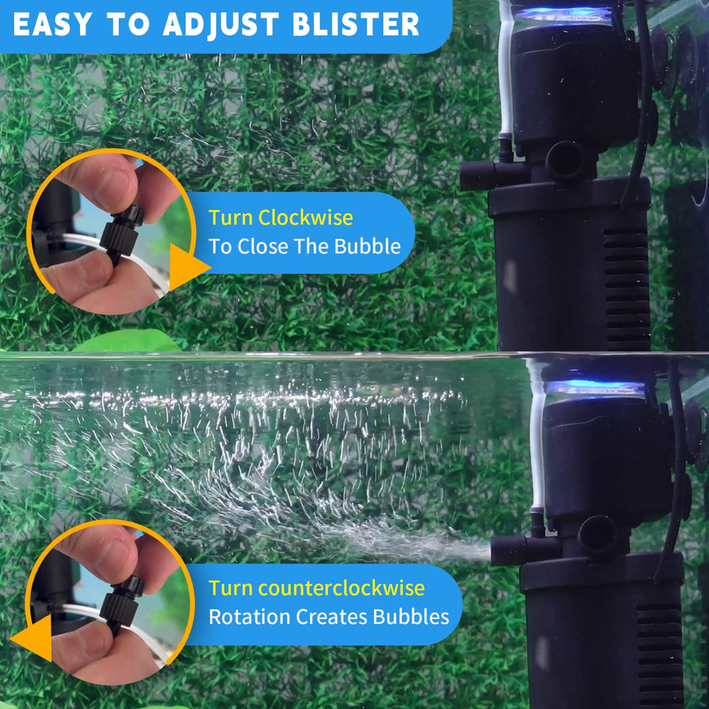 Coospider-Repta deodorization feature; reduces tank odors while keeping water clear.