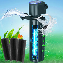 The coospider-repta 4-in-1 filter delivers multi-function filtration for 20-75 gallon tanks.