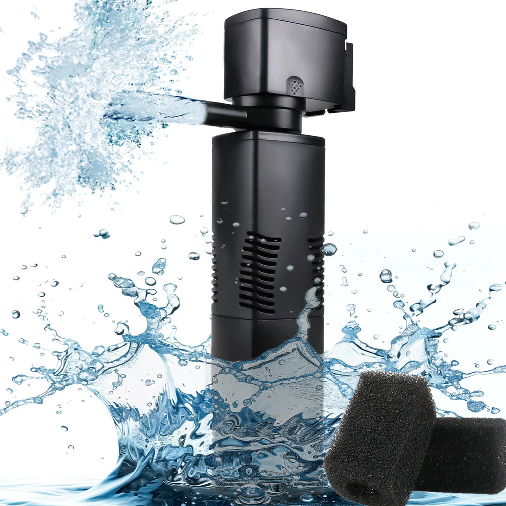 Coospider-repta aquarium filter pump for large tanks improves circulation and clarity.