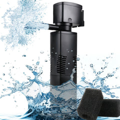 Coospider-repta aquarium filter pump for large tanks improves circulation and clarity.