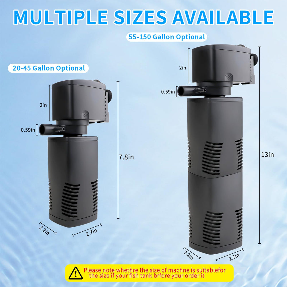 Coospider-repta internal submersible filter suitable for turtle and koi tanks.