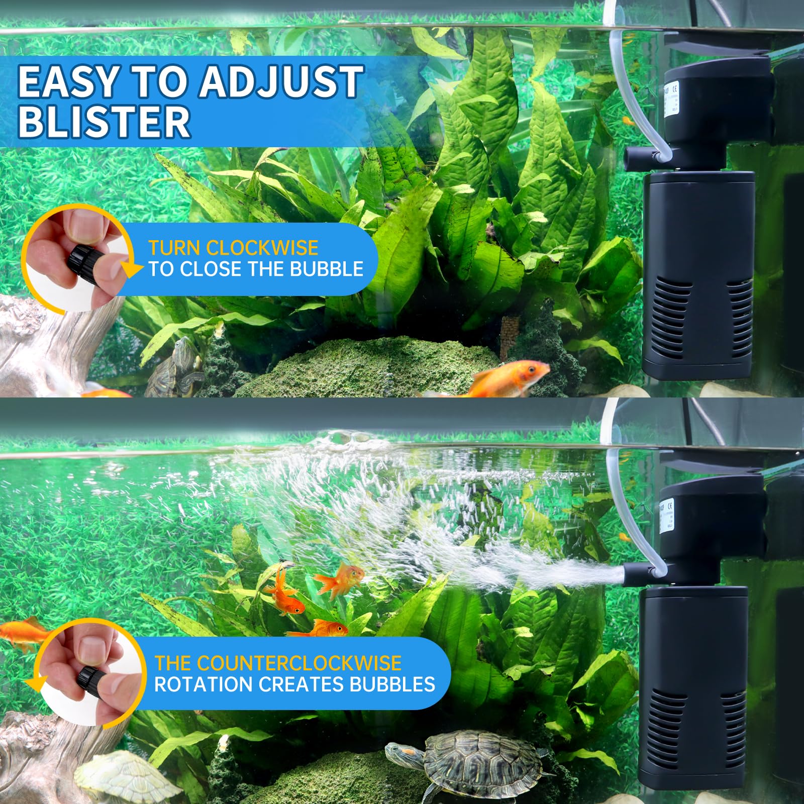 Coospider-Repta biochemical filter sponge reduces impurities and odors for crystal-clear water.
