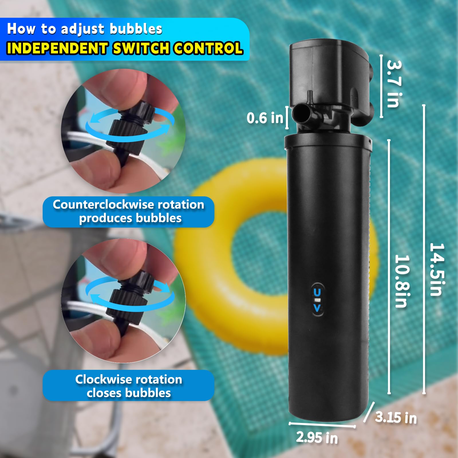 Coospider-Repta deodorization feature image shows odor reduction in fish tanks.