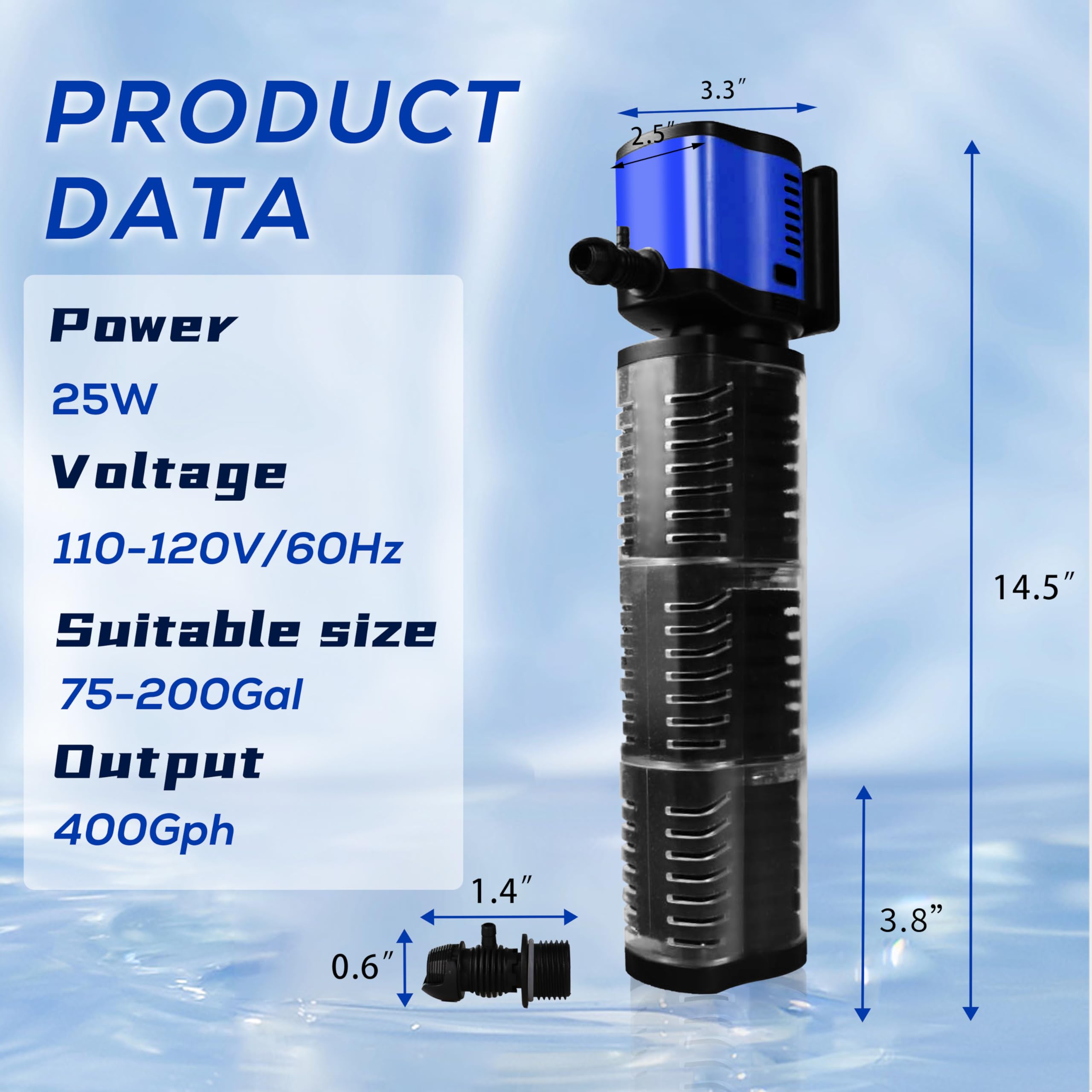 Coospider-Repta adjustable aeration valve increases oxygen exchange.