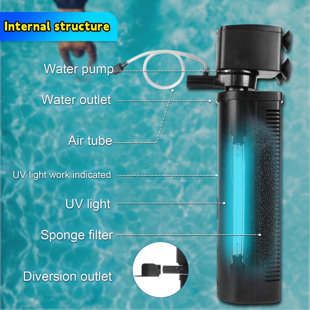 Coospider-Repta large-tank use-case image demonstrates versatility in pools and aquariums.