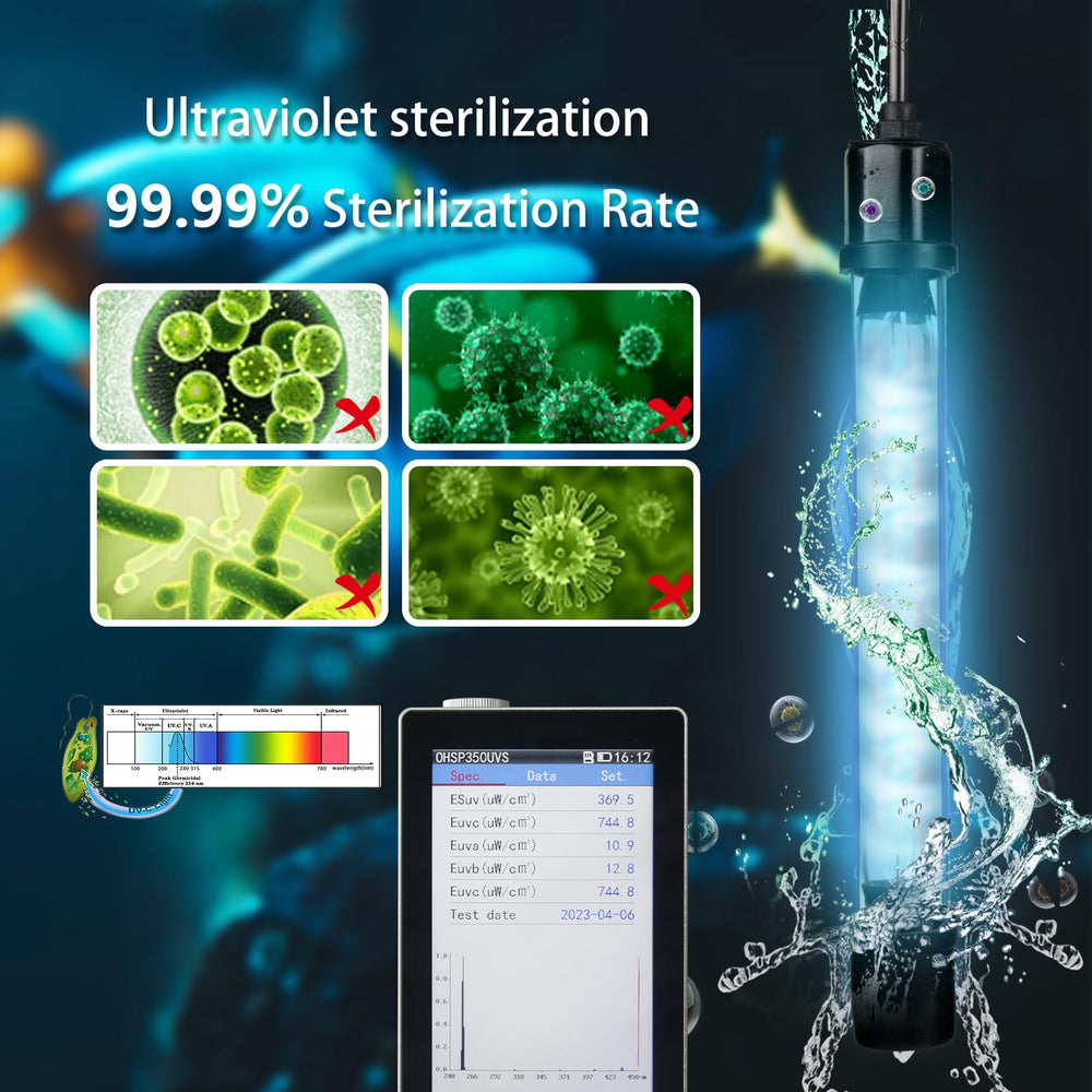 Coospider-Repta UV lamp inside view suggests powerful filtration for freshwater and saltwater.