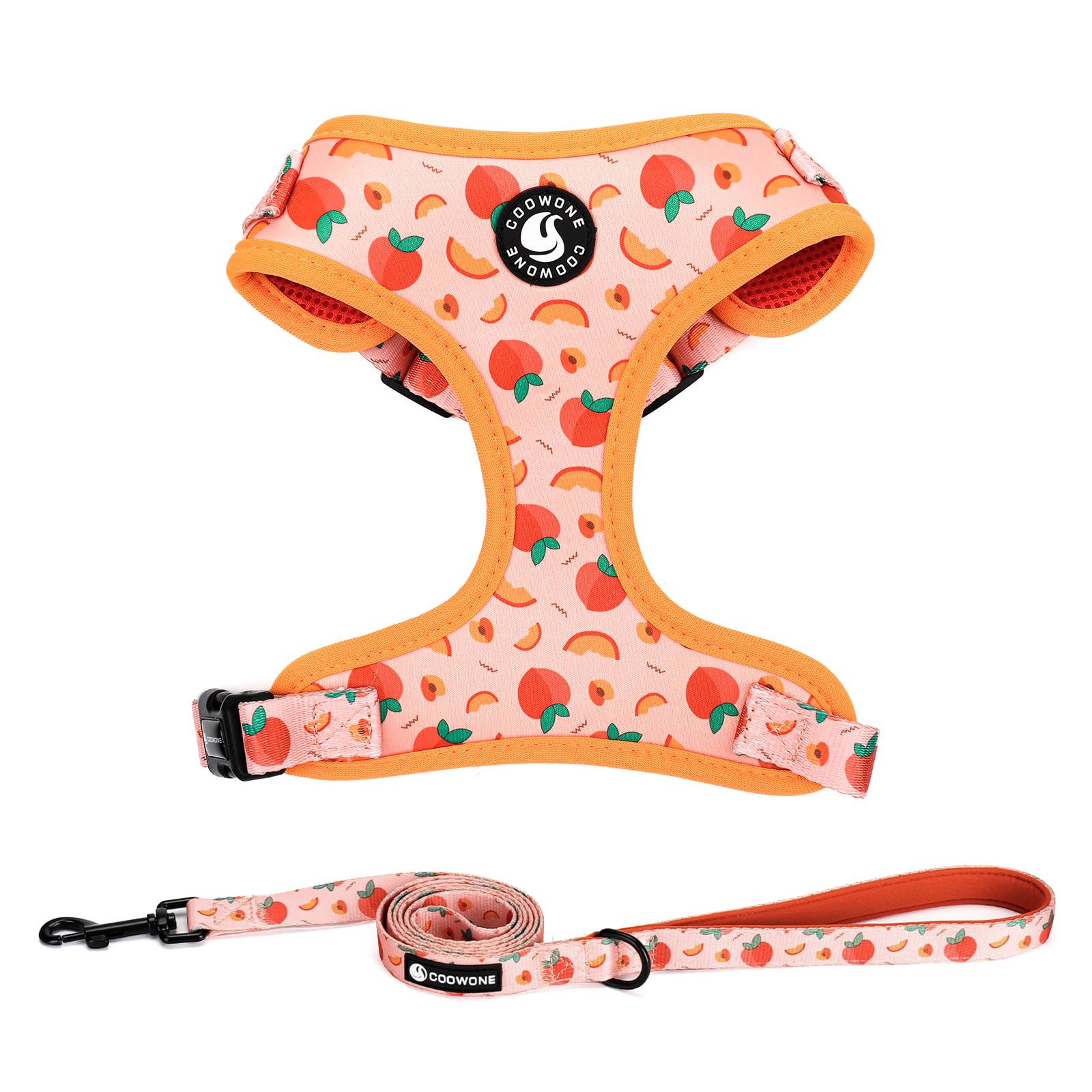 COOWONE dog harness pattern close-up for stylish daily walks