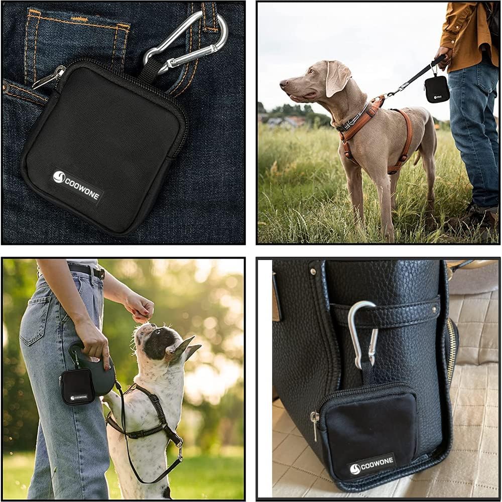 COOWONE dog treat pouch ideal for outdoor travel and daily outings