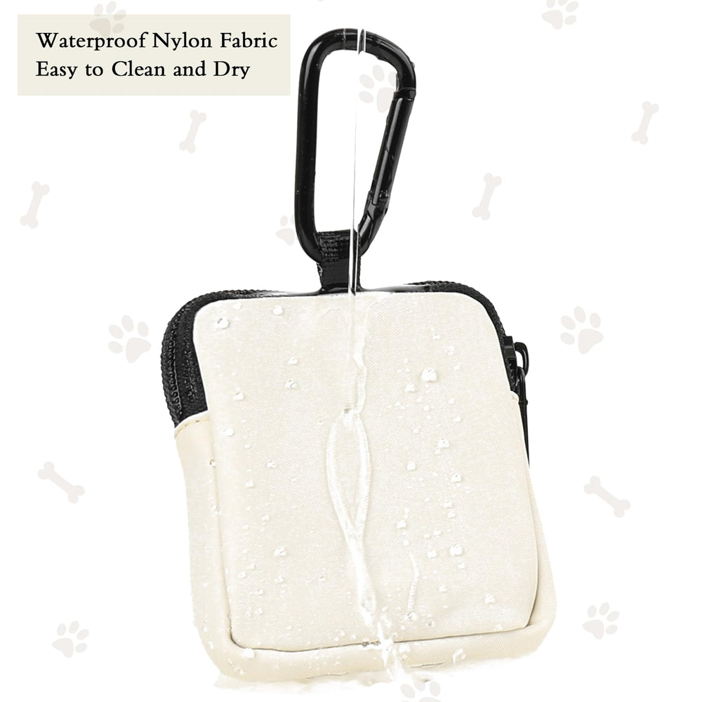 COOWONE dog treat pouch doubles as a poop bag holder for adventures