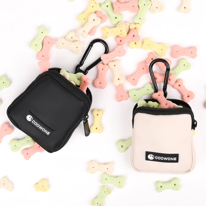 COOWONE dog treat pouch waterproof material keeps treats dry outdoors