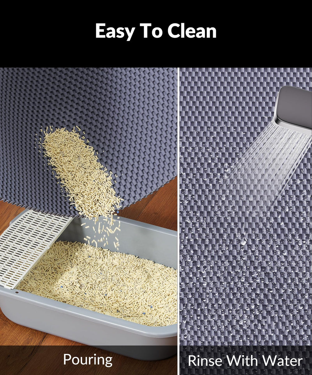 Cooyes anti-scratch PVC mat resists claws for long-lasting use.