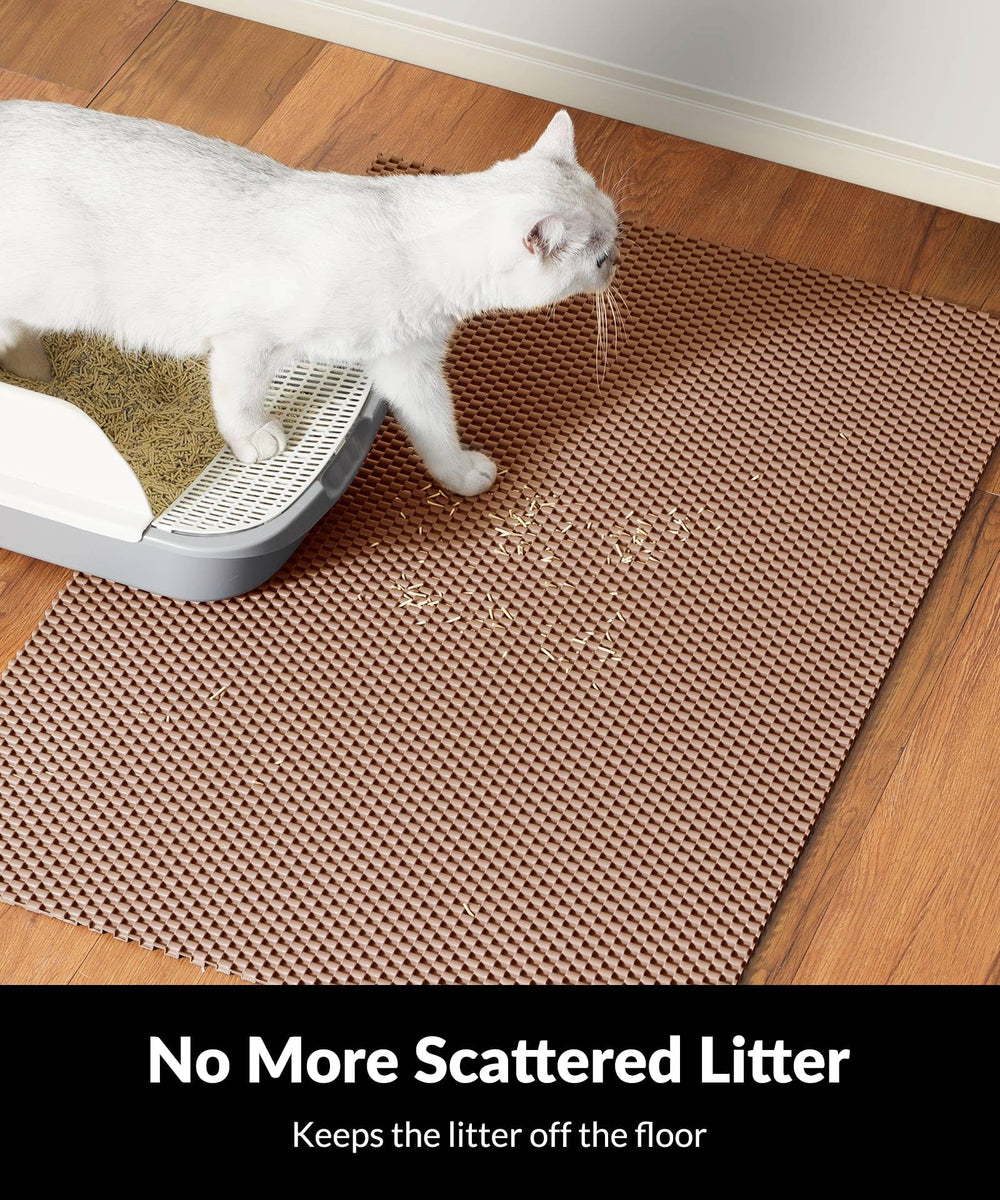 Cooyes cat litter mat easy-clean surface for quick refresh