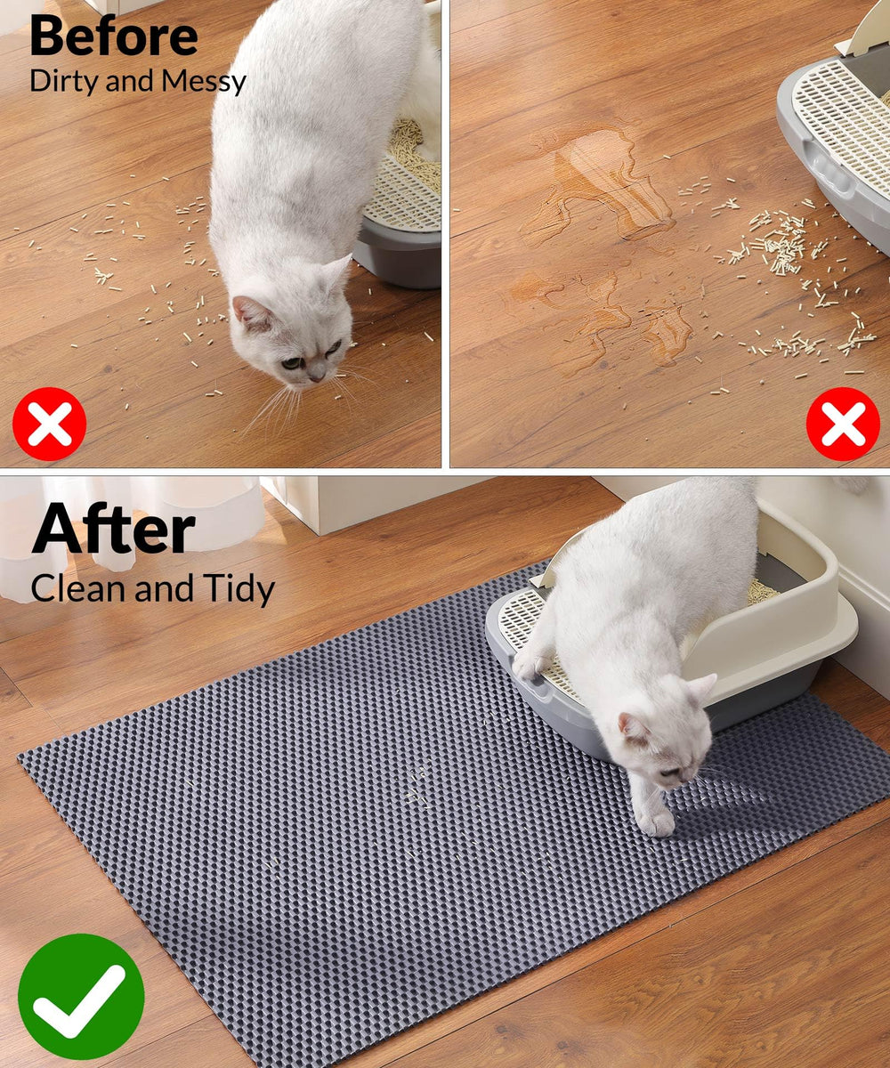 Cooyes floor-protection mat reduces mess and cleanup.