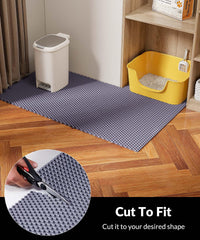 Cooyes large 23x35 litter mat covers a wide area to catch more litter.