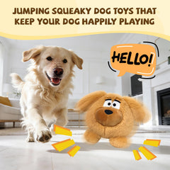 COPHCY Moving Dog Ball side view shows responsive bounce for games.