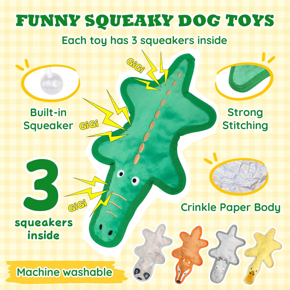 COPHCY no stuffing sheep squeaky toy relieves boredom during solo play