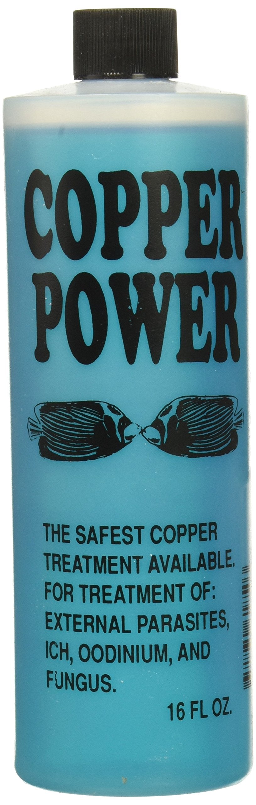 Copper Power Endich ACP0016B blue marine fish treatment bottle for aquariums, supports copper care in water