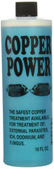 Copper Power Endich ACP0016B blue marine fish treatment bottle for aquariums, supports copper care in water