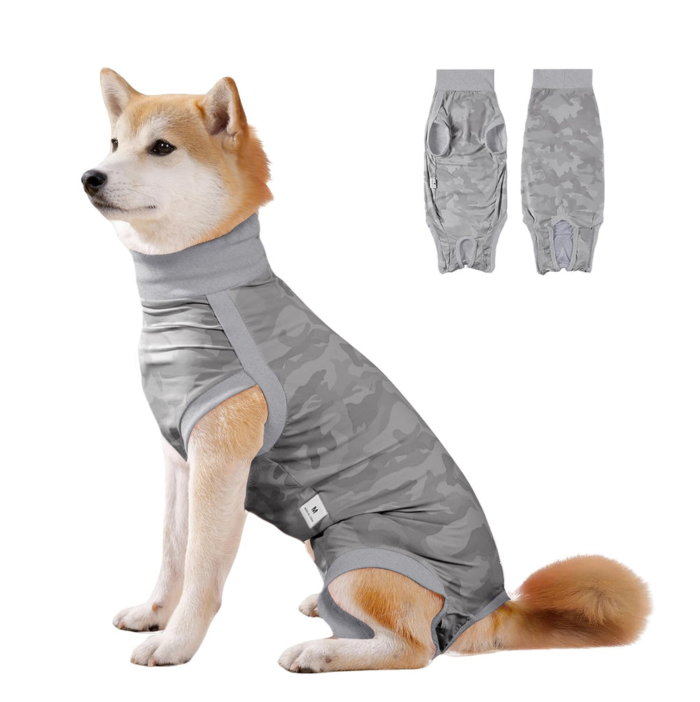 Coppthinktu dog surgery onesie with breathable fabric for post-op comfort.