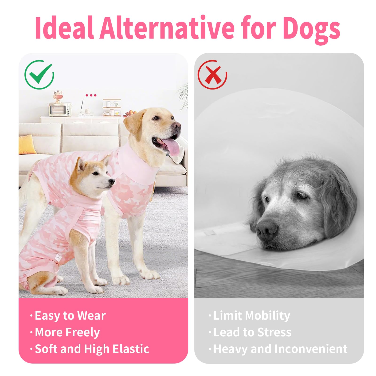 Coppthinktu XXL pink recovery suit supports movement.