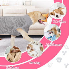 Coppthinktu recovery suit with anti-lick design protects wounds.