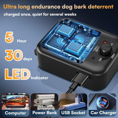 Coprisin ultrasonic barking control provides a safe, humane cue for dogs.