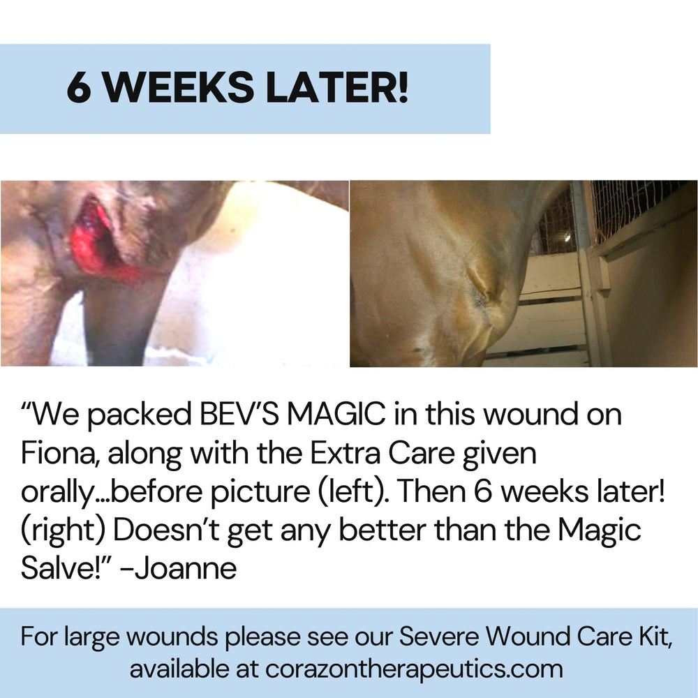 Corazon Therapeutics Wound Salve applied to a minor wound