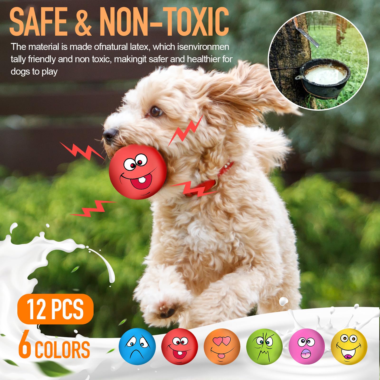 Durable latex dog toy from Coricorsu for chewers, safe and long-lasting.
