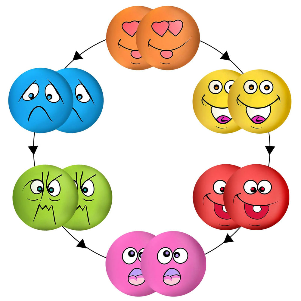 Coricorsu squeaky dog toy with funny-face round design promoting playful chewing.