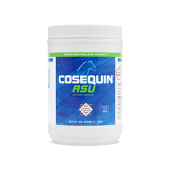 Cosequin ASU horse powder bag label highlights joint support