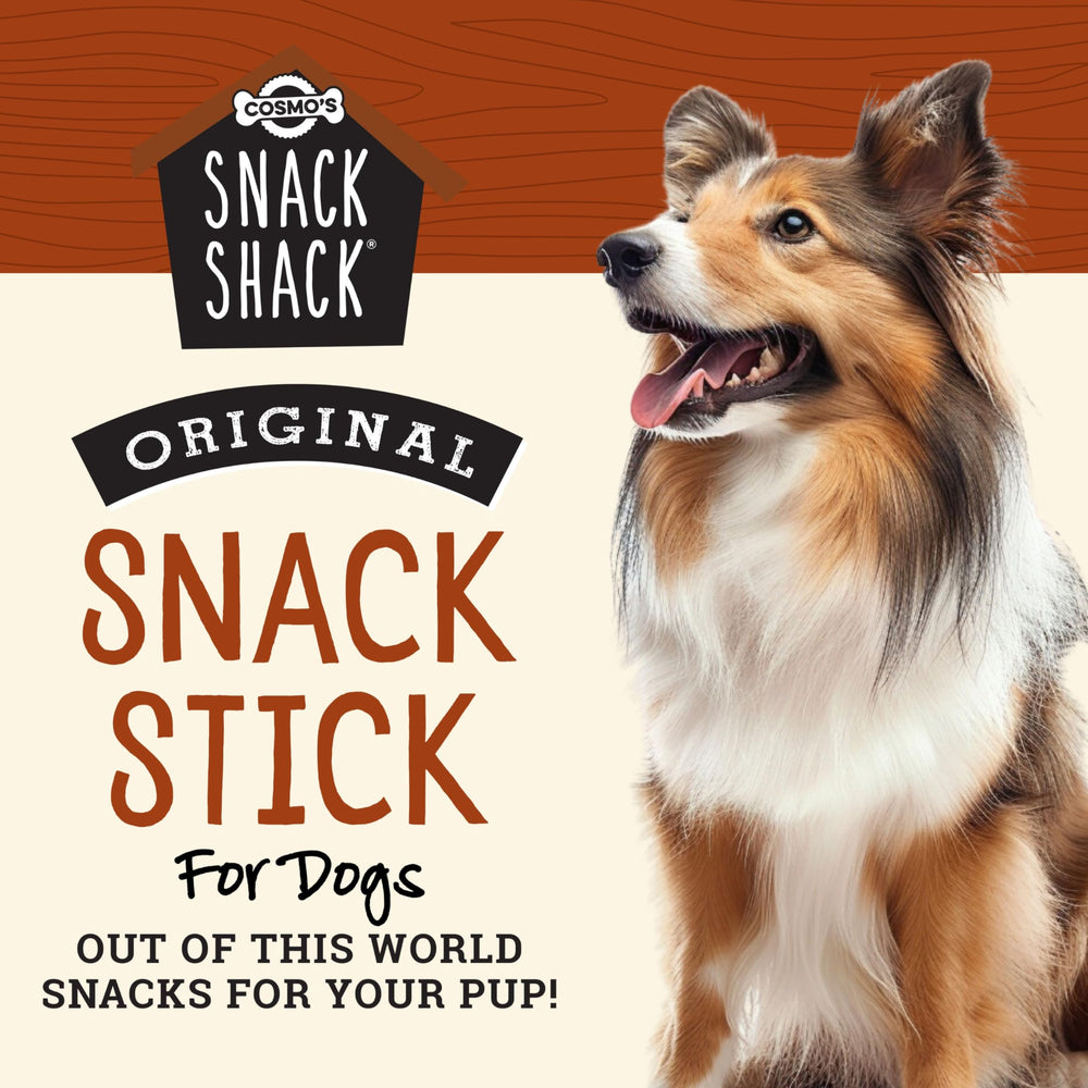 Close-up of soft texture on Cosmo's Snack Shack pork sticks.