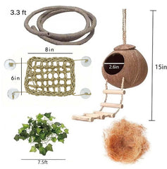 COSOC hanging plant decor adds natural ambiance and enrichment