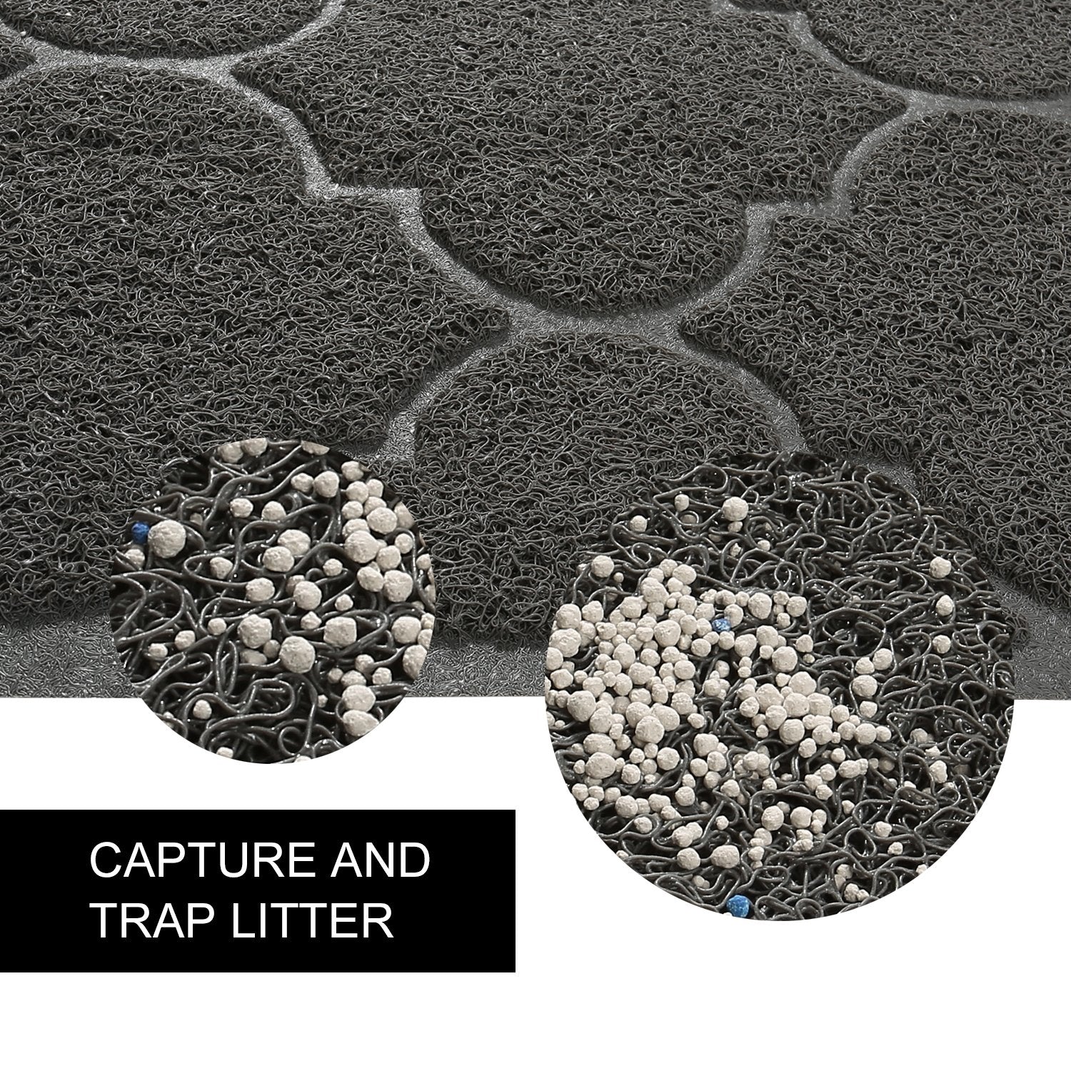 Cosyearn LittleTiger mat non-slip backing keeps the mat in place.