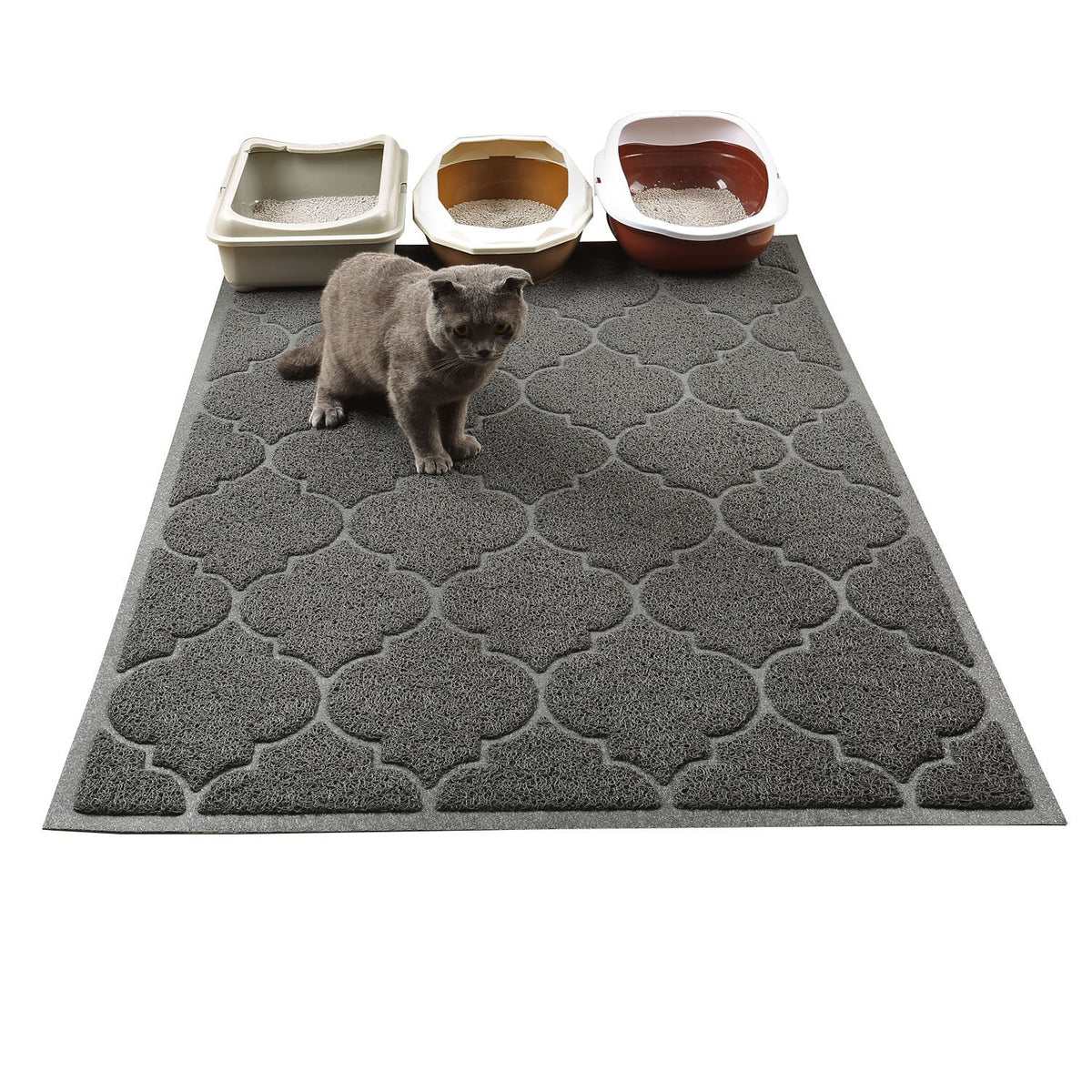 Cosyearn LittleTiger mat 46x35 overview shows a spacious, tidy space for cats.
