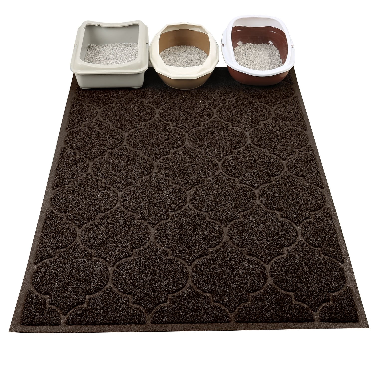 Cosyearn LittleTiger mat with non-slip backing stays in place during use